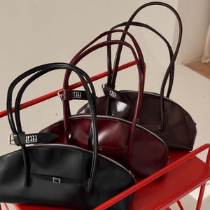 Aurora Tote Bag - Große Schultertasche aus Kunstleder, Handtasche für jeden Tag, geräumige Geldbörse aus veganem Leder, lässige Arbeitstasche
