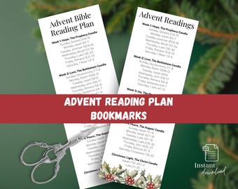 Advent Reading Plan Bookmark | Printable Bible Reading Guide