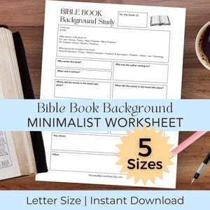 Afdrukbaar werkblad achtergrond bijbelboek | Boek van de Bijbel Studiesjabloon pdf | Contextstudiegids voor de Schriften