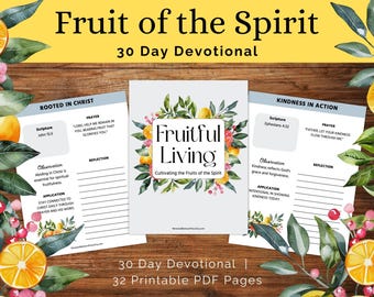 Fruit of the Spirit Devotional 30 dagen devotional dagboek voor vrouwen Bijbelstudie werkboek SOAP voor beginners SOAP Bijbelstudie voor vrouwen PDF