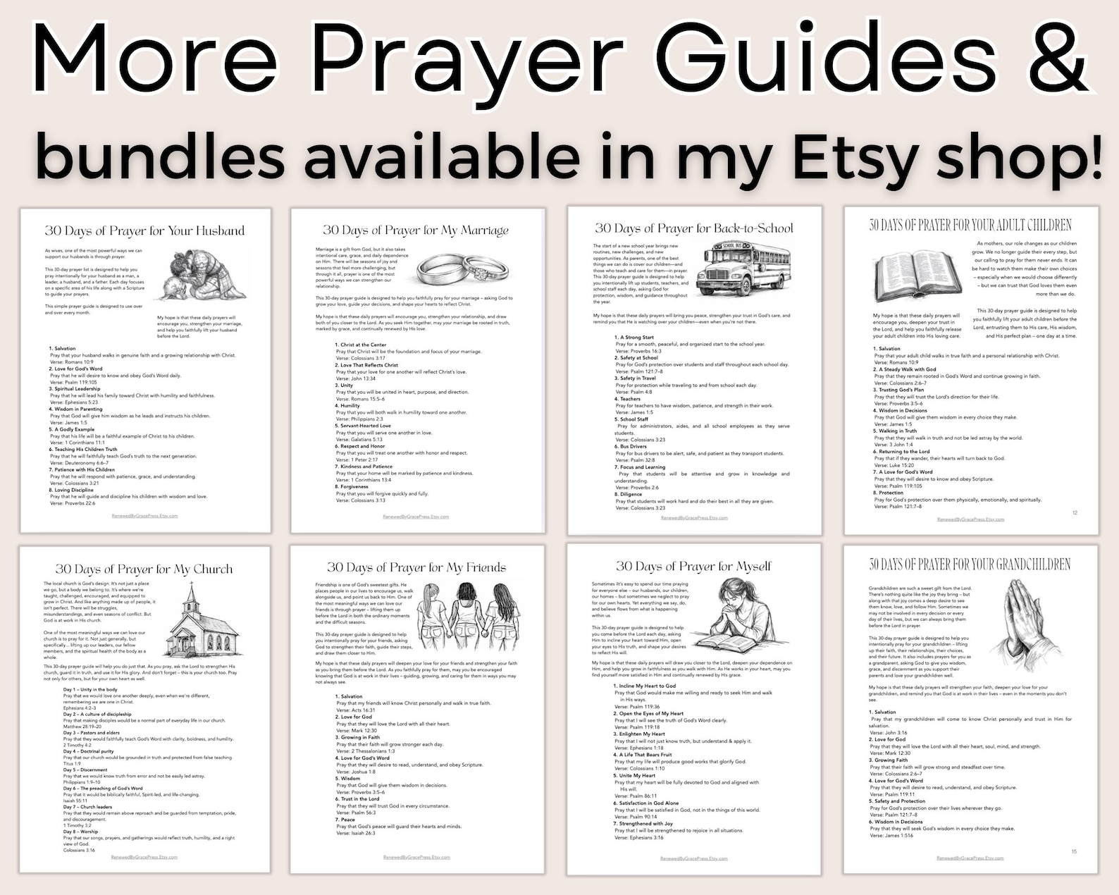 Armor of God PRAYER GUIDE Printable Ephesians 6 Bible Study Spiritual ...