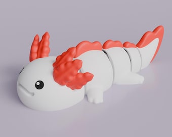 Articulated Dragon Keychain – Flexible 3D Printed Dragon Figurine | PLA Keyring Toy | Fidget Gift for Fantasy Lovers | Handmade in UK