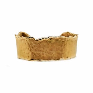 14KT Yellow Gold Bracelet Cuff Cocktail Bangle Cuff Unisex Unique One of a Kind Jewelry Gift