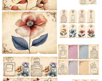 Vintage Botanicals Junk Journal set