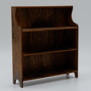Miniature Bucket Bench Shelf - 1:12 Miniature Bookshelf Kit