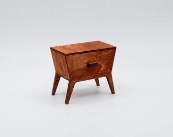 Miniature Side Table Kit - 1:12 Dollhouse Furniture DIY Kit
