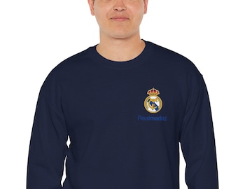Real Madrid Crest Crewneck | Soccer Club Logo Sweater
