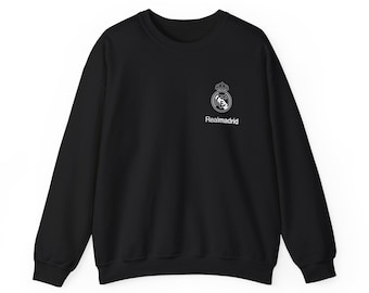 Real Madrid Soccer Football Fan Crewneck Sweatshirt | Printed Cozy Sweatshirt