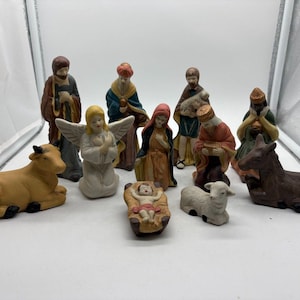 ポーセリン製クリスマスナティビティセット 11 piece porcelain nativity set - Etsy 日本 ポーセリン製クリスマス