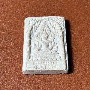 Vintage antik thailändsk amulett Somdej Budhha Phra heliga pulver