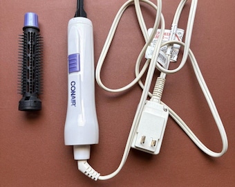 Conair haarstyling hete borstel met ALCI-veiligheidsplug wit/paars Getest werkt