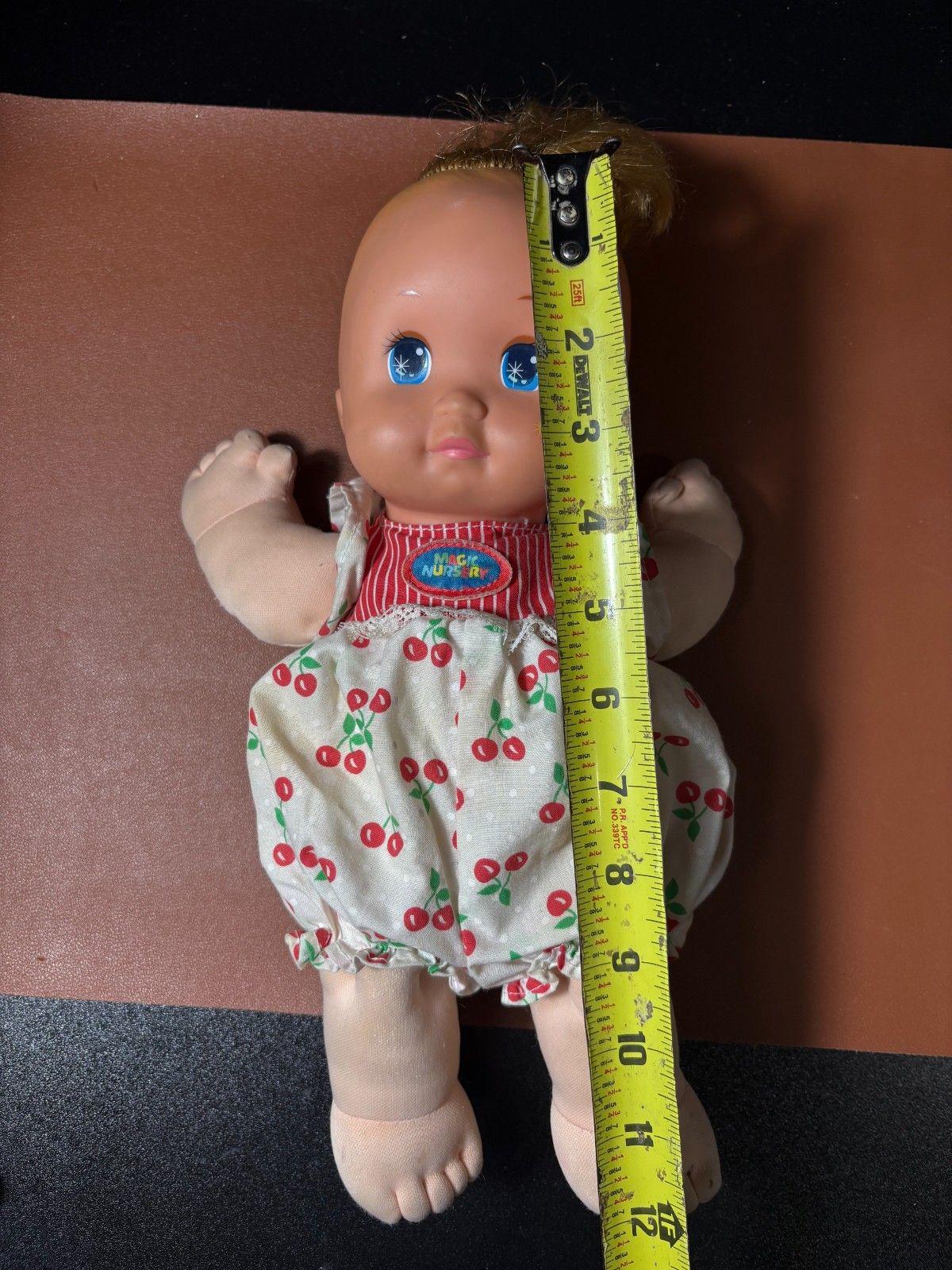 Vintage Magic Nursery Baby Newborn Doll Mattel 1989 Cherry Outfit