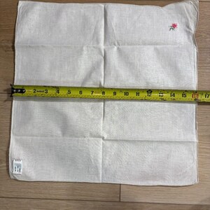 SET of 10 Vintage 100% Cotton Napkins Ladybug Cross Stitch Edge 16" x 16" image 8