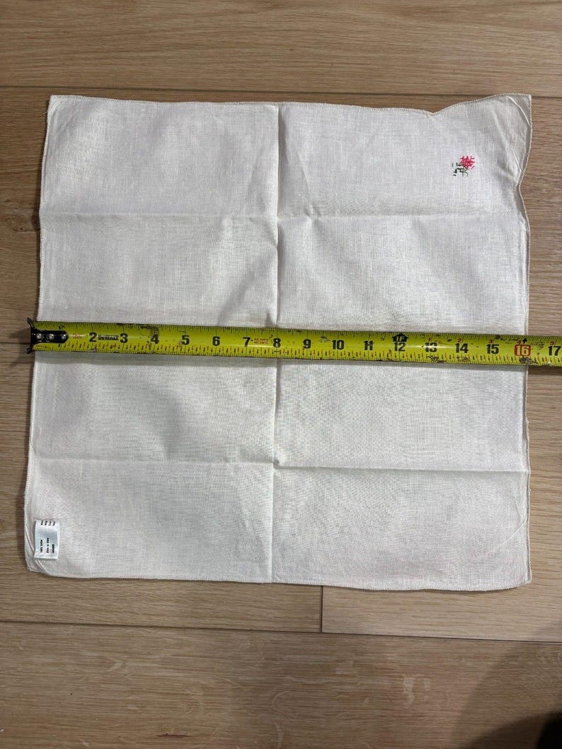 SET of 10 Vintage 100% Cotton Napkins Ladybug Cross Stitch Edge 16" x 16" image 8