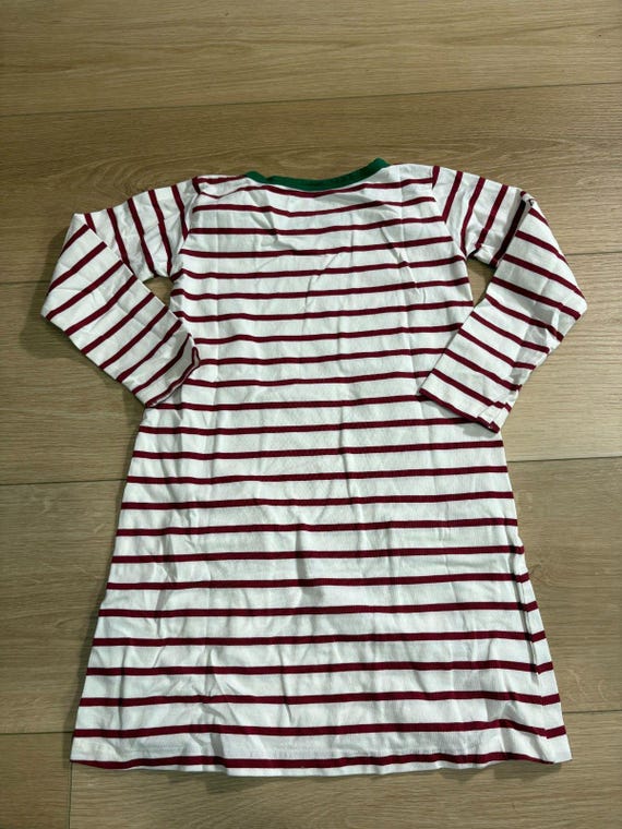 ruffle butts christmas dress Rufflebutts Girls Size 7 Red White Stripes Dress Christmas Holiday Long Sleeve
