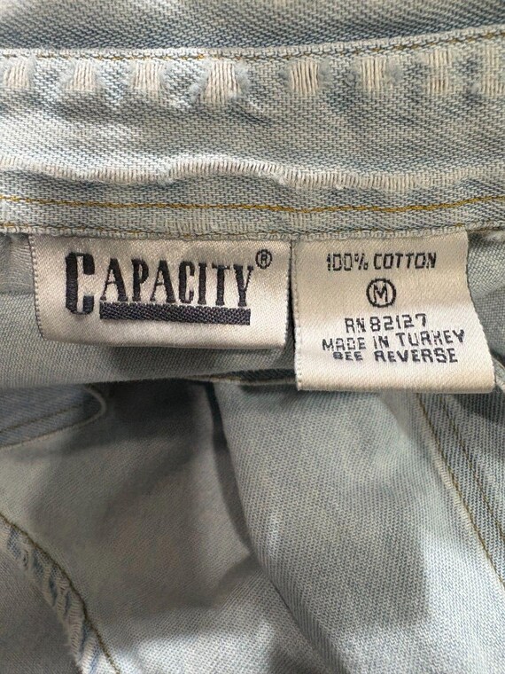 CUSTOMCapacity Denim Button Down Hello Fall Pumpk… - image 6