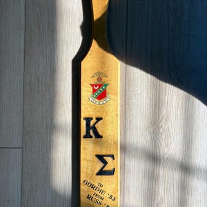 Vintage Kappa Sigma Lake Forest Fraternity Paddle 1950-talet Alpha Chi Gordie Russ 22
