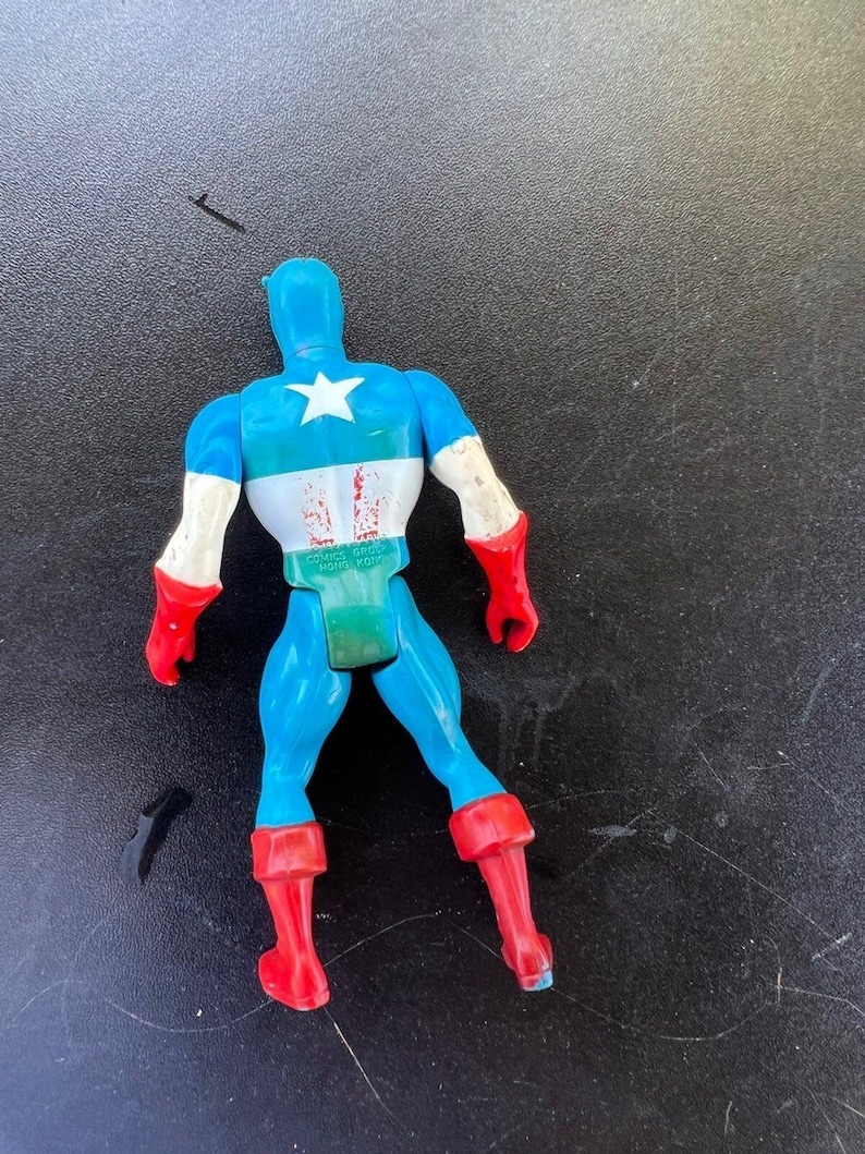 Vintage Captain America 1980s Marvel Classic 4.5 Figurine image 2