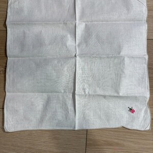 SET of 10 Vintage 100% Cotton Napkins Ladybug Cross Stitch Edge 16" x 16" image 2