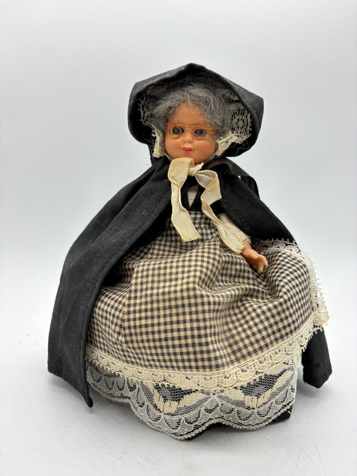 Vtg Standard Doll Co 1950s Grandma Doll Glasses Bonnet