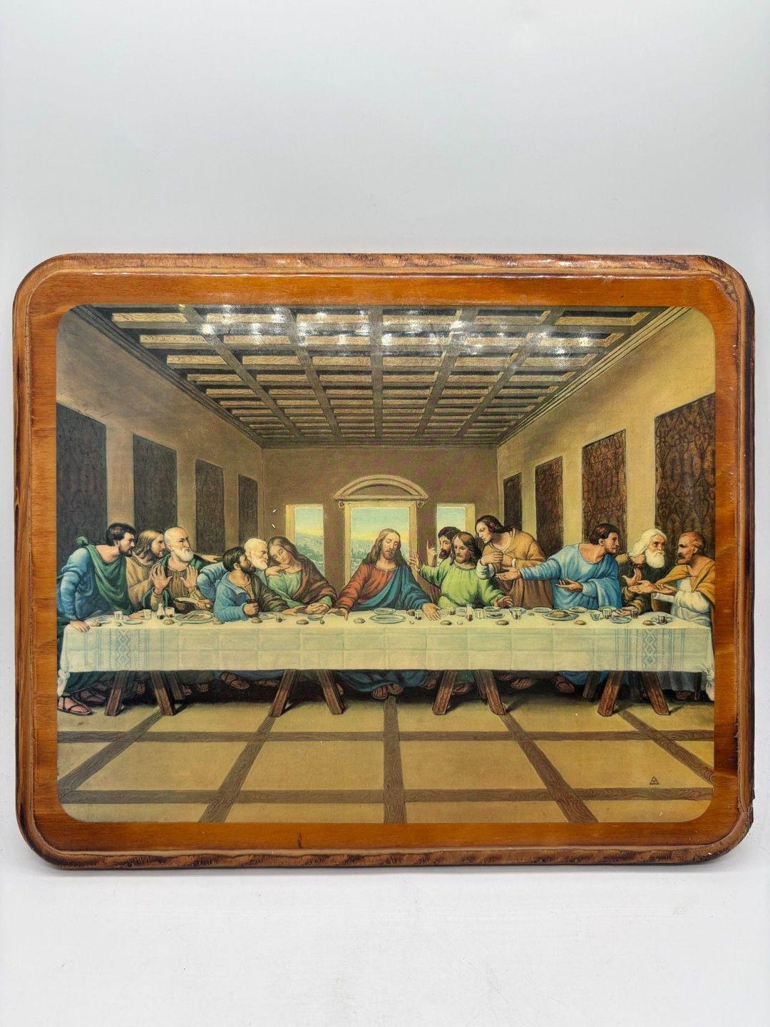 The Last Supper Wooden Wall Plaque Religious Home Decor Art - Etsy
