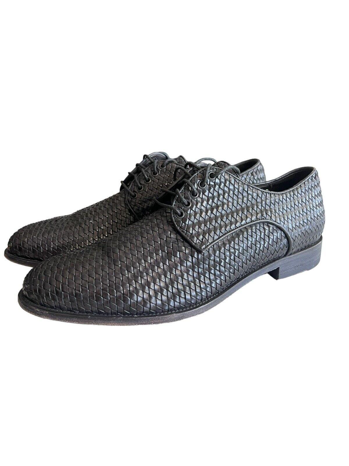 Lace-up Shoes Brecos Woven Leather Made on Italy - Men display picture 2