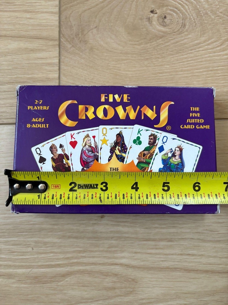 Vintage Five Crowns Five Suited Rummy Style Family Card Game Ages 8-Adult image 3
