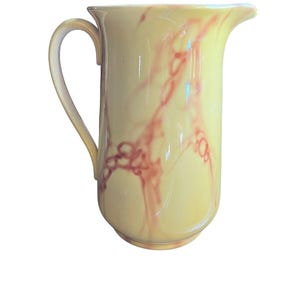 Falcon Ware Chinese Made In England Large Yellow/copper Abstract Pitcher