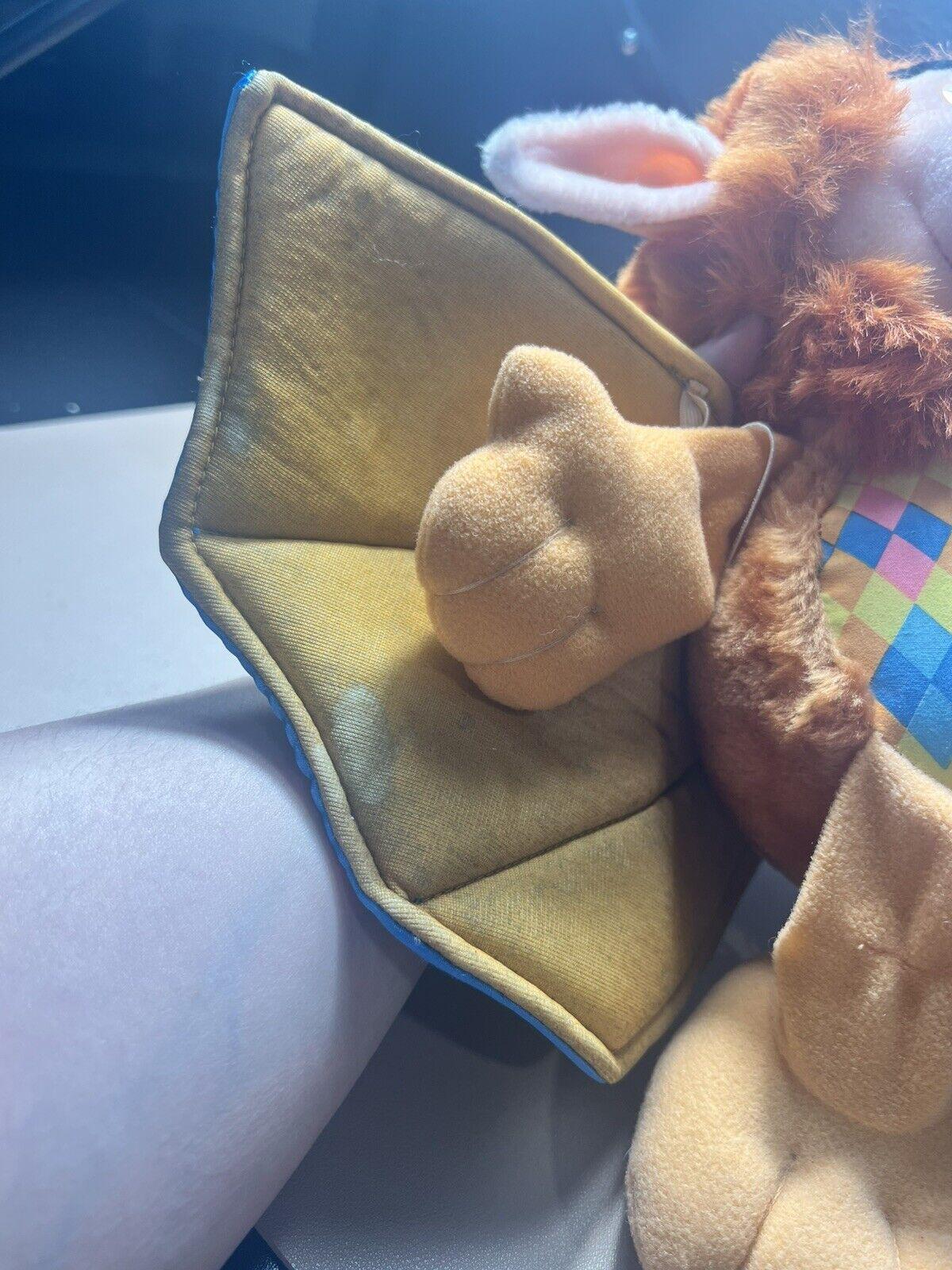 Vtg 1986 Hasbro Wing Dings Glider Bat Troll Plush Wings Stuffed