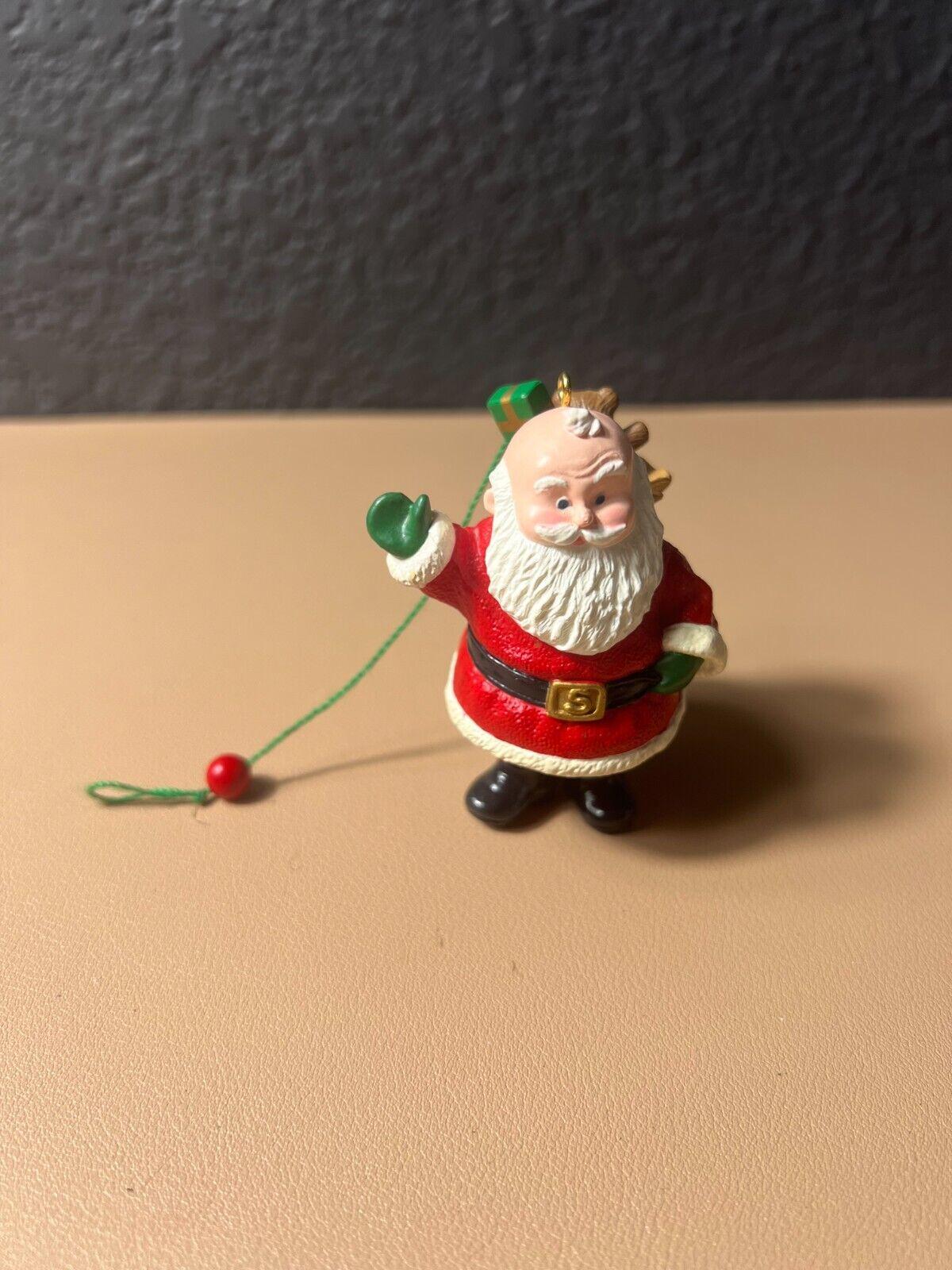Vintage 1993 Hallmark Ornament Santa Claus Bag of Toys Holiday