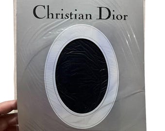 2 Christian Dior Diorissimo Talla 3 Medias Grandes Azul Marino Top de Control Ultra Transparente