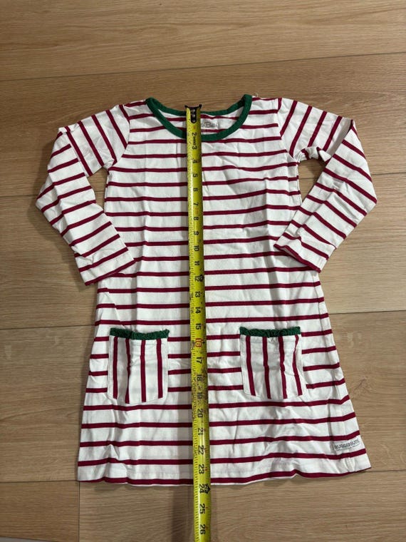 ruffle butts christmas dress Rufflebutts Girls Size 7 Red White Stripes Dress Christmas Holiday Long  Sleeve