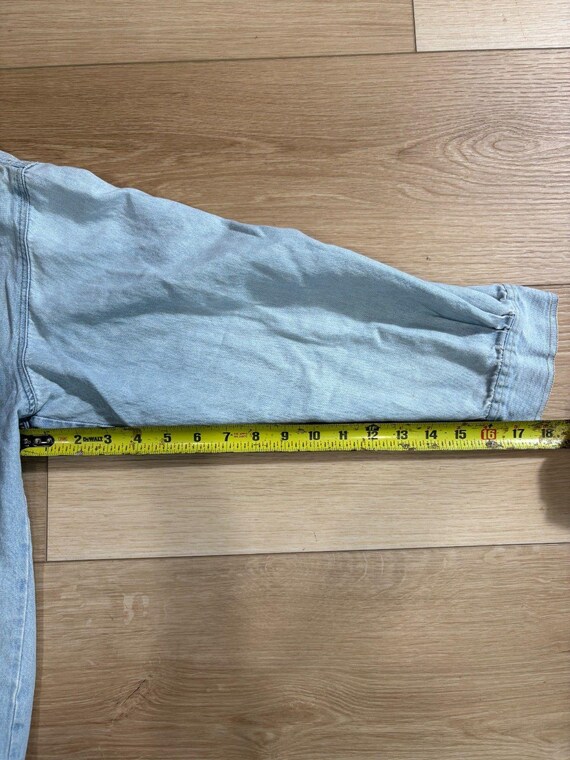 CUSTOMCapacity Denim Button Down Hello Fall Pumpk… - image 5