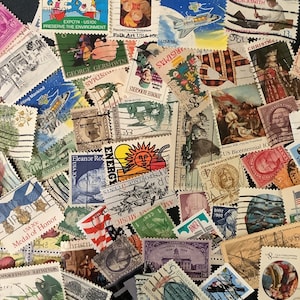 stamp collecting. Philatelic. Different brands in the album for stamps  Stock Photo