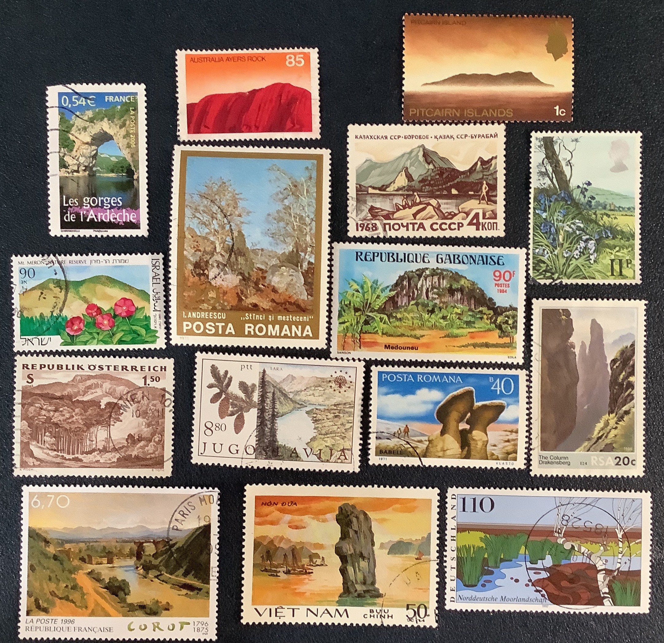 5 Wildflower Indian Paintbrush Unused Vintage USPS Postage Stamps. Fac –  our-artsy-treasure-trove