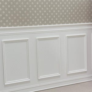 7 tamaños / Paneles de pared de revestimiento clásico con zócalo