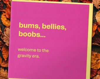 Funny Birthday Card – Cheeky Body Humour for Her, Friend, Mum, Sister