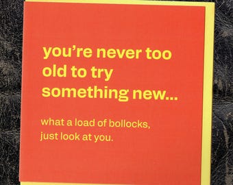 Dark Humour Birthday Card – Funny Rude Greeting for Friend, Brother, Sister | Sarcastic Banter