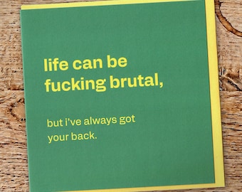 Thinking of You Card – Honest Support | Just Because Greeting for Him or Her