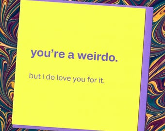 Partner Card - Funny Love Message, Greeting for Boyfriend, Girlfriend or Friend