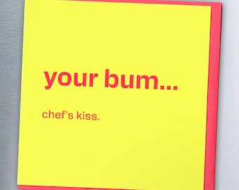 Flirtkarte – Dein Po-Gruß für Partner, Freund, Ehefrau, Ehemann, Geburtstag / Valentinstag