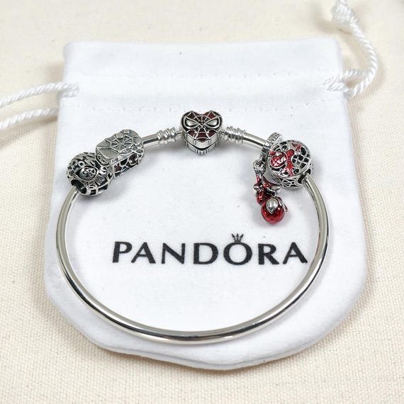 Pandora Marvel Spider-man Full Collection Bracelet Set - Etsy