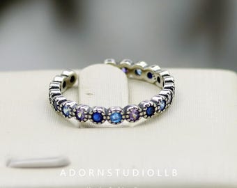 S925 Sterling Silver Color Changing Ring for Women - Vintage Adjustable Open Ring Gift