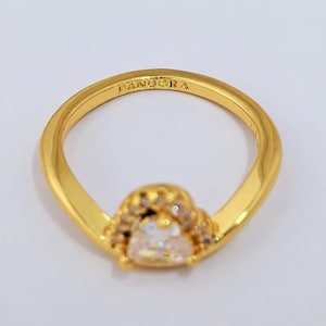 Bague coeur wavy sparkle pandora ale