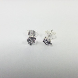 Pandora Sparkling Moon & Star Stud Earrings Silver ale s925