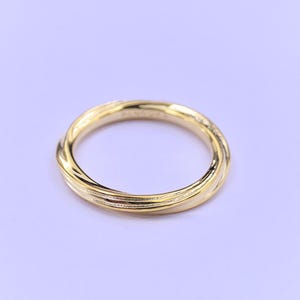 pandora golden twisted ring