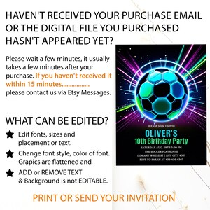 1st birthday footbal,bday invite template,sports theme invite,its game time,teen invitation,Neon Invitation,sport invite,sport invitation,football evite,soccer evite,soccer invite,futbol invitation,futbol invite,