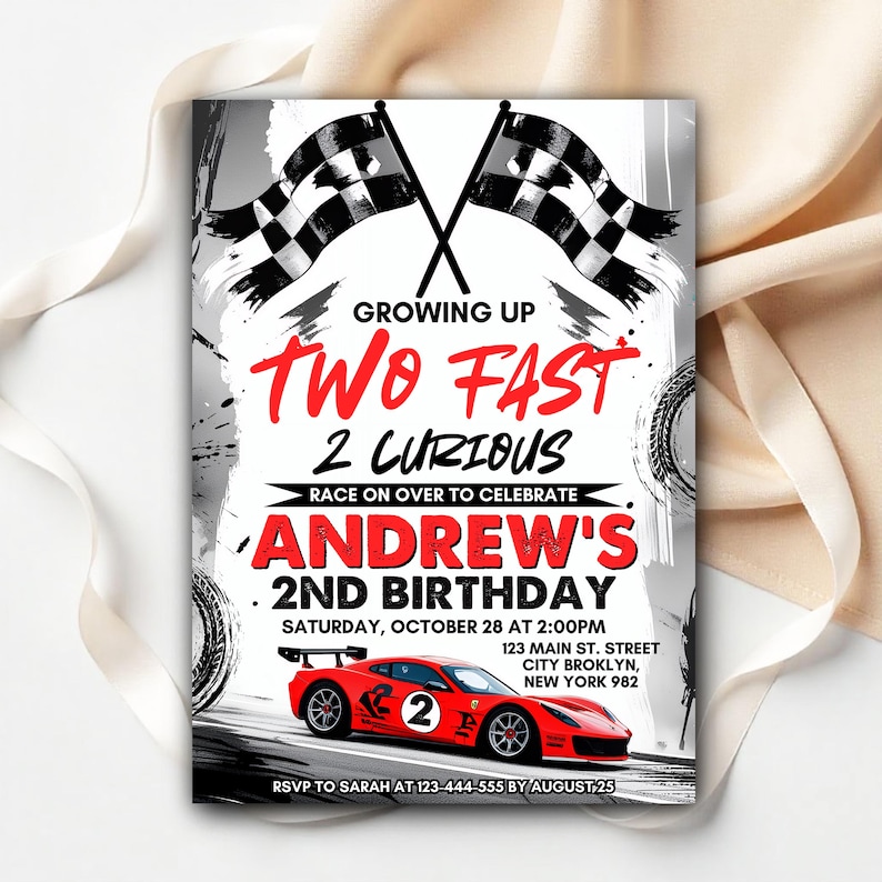 car birthday invite,race car birthday,racing car invite,Two fast Invitations,Second Birthday,growing two fast,race car invitation,Two fast Invitation,two fast too curious,cars invitation,two fast birthday,red race car,retro car invite,