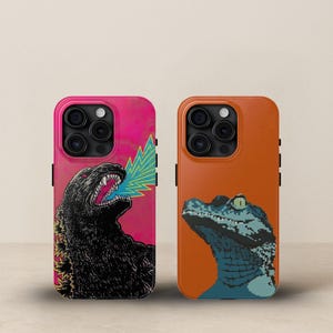 Godzilla - Alligator Tough Phone Cases | iPhone 16, 15, 14, 13, 12, 11 Pro, Xs, Xs Max, Xr- Samsung S25, S24, Plus, Ultra, 23, 22, 21 Gifts