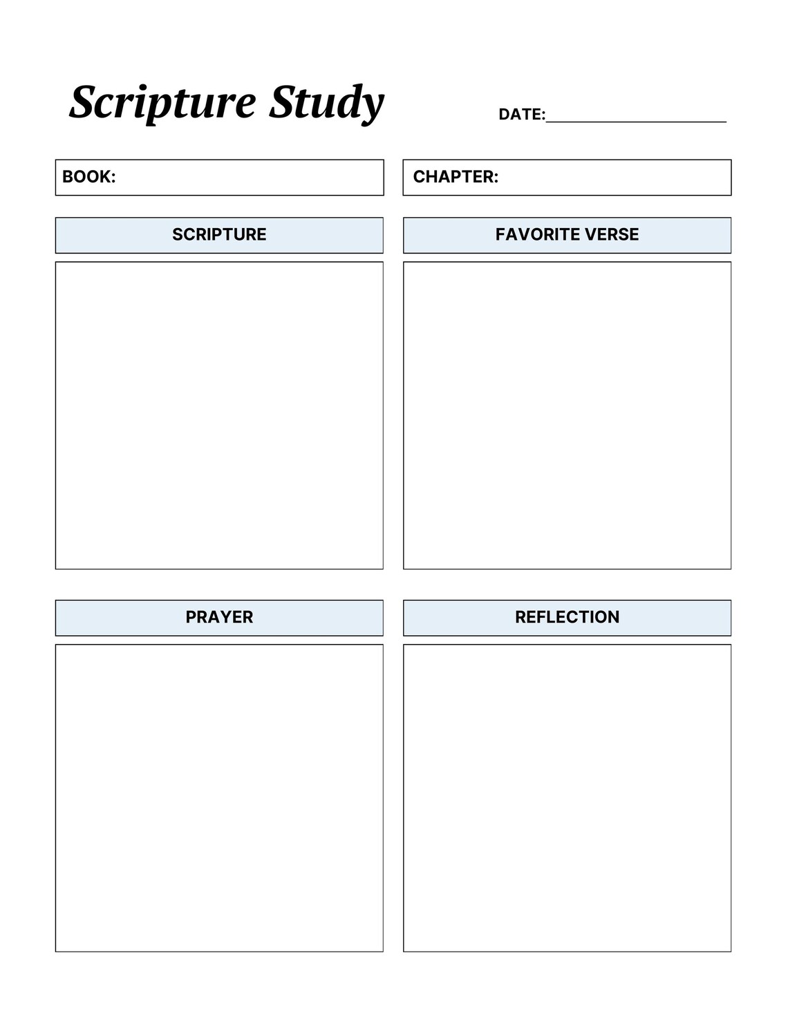 Devotional Journal Printable | Bible Study & Daily Reflection Planner ...